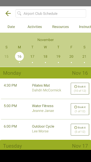 Airport Health Club Screenshot 2
