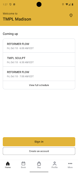 TMPL Fitness Screenshot 1