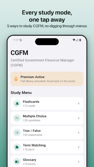 CGFM Exam Study Guide Screenshot 0
