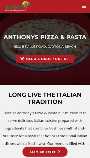 Anthonys Pizza & Pasta Screenshot 0