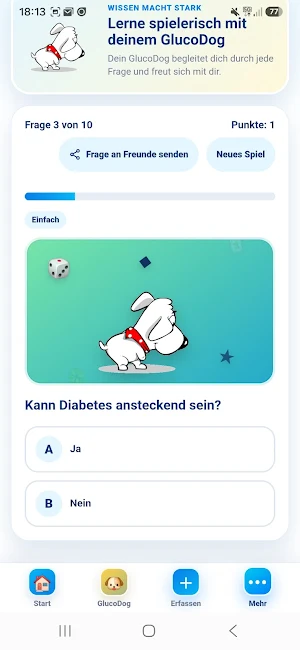 myGlucoDog - Diabetes App Screenshot 2