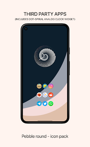 Pebble round - icon pack Screenshot 2