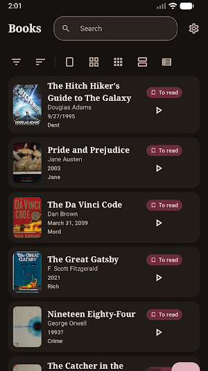 Book Library Screenshot 1