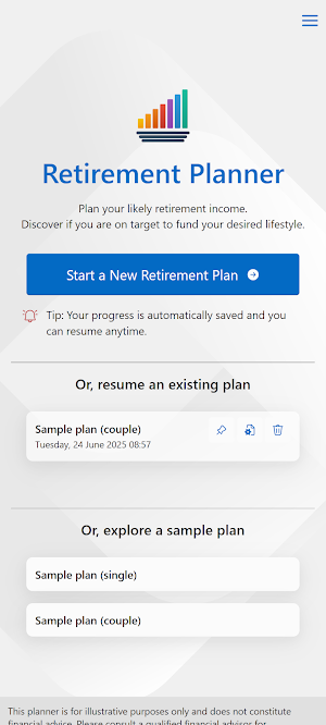 UK Retirement Planner Screenshot 0