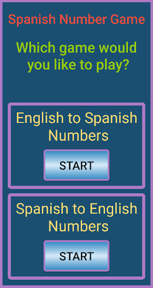 Spanish Number Game Screenshot 0