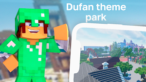 Dufan theme park map for mcpe Screenshot 0