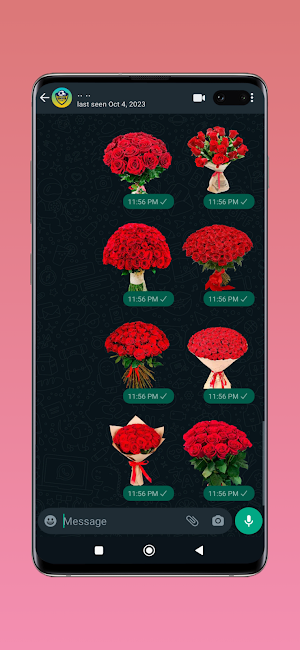 Flowers Stickers for Whatsapp Screenshot 2