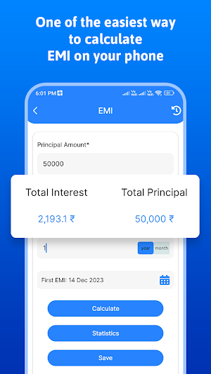 Loanplus - Loan EMI Calculator Screenshot 2