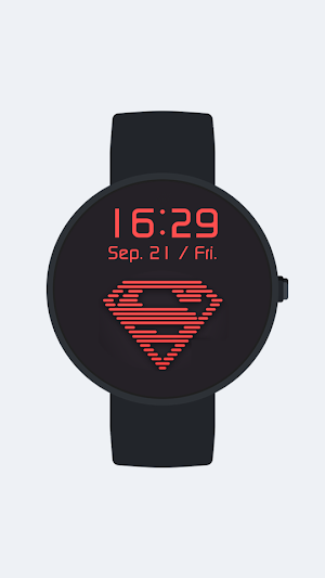 Super Digital Watch Face Screenshot 0