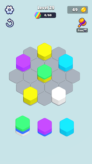 Stack Puzzle Pattern Hexa Sort Screenshot 0