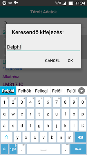 Általános Információ Nyilvántartó Program - SQL Screenshot 3