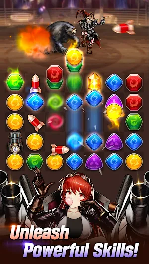Brave Nine&Puzzle - Match 3 Screenshot 1