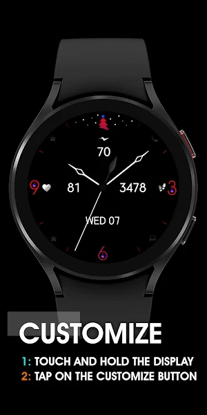 Minimal Christmas Watch Face Screenshot 2
