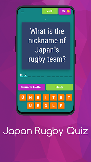Japan Rugby Quiz Screenshot 1