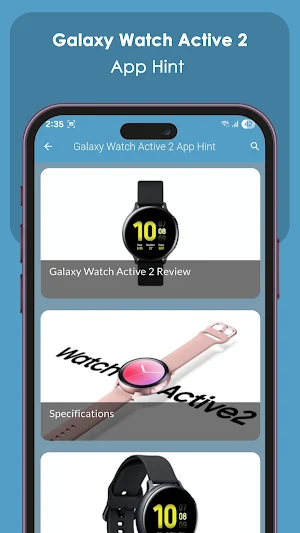 Galaxy Watch Active 2 App Hint Screenshot 2