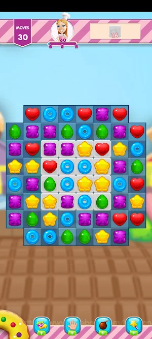 Sugar Candy Shop match 3 game Screenshot 1