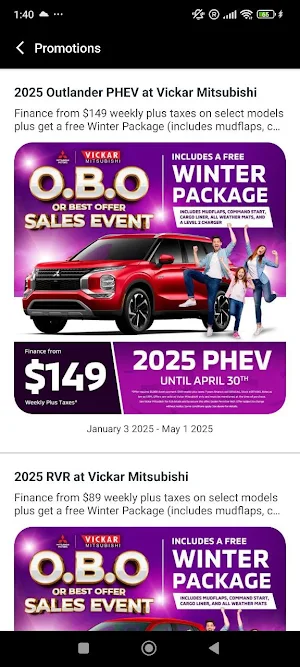 Vickar Mitsubishi Screenshot 0