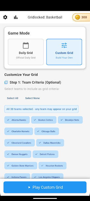 Basketball Trivia Grid Puzzle Screenshot 3