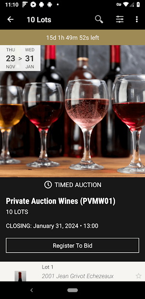 MW Auctions Screenshot 1