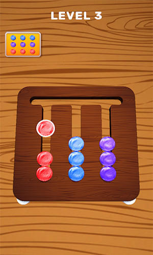 Color Wood Coins! Sort Puzzle Screenshot 1