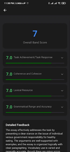IELTS Writing Checker Helper Screenshot 3