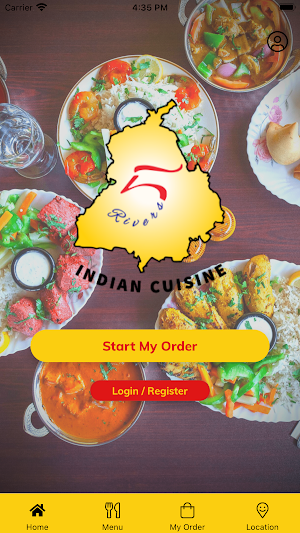 5 Rivers Indian Cuisine Screenshot 0