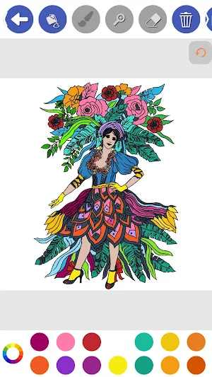 Carnival Coloring Book For Adults Screenshot 1