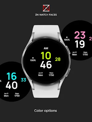Black Z Watch Face Screenshot 1