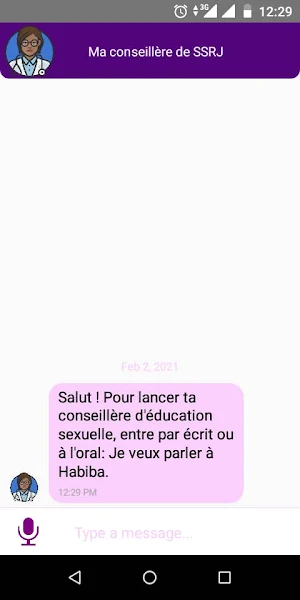 Ma conseillère de santé sexuel Screenshot 1