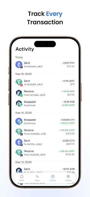 X3 Wallet Screenshot 2