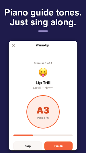 Vocal Warm Up - Sing Trainer Screenshot 0