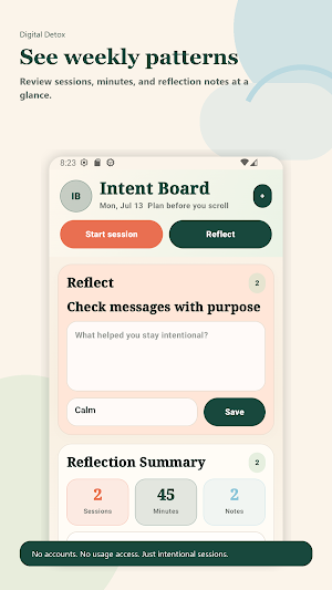 Digital Detox Intent Board Screenshot 3