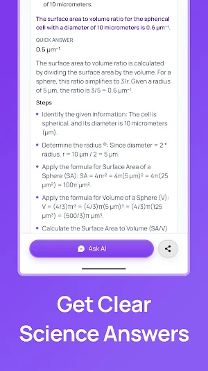 Biology AI - Homework Helper Screenshot 2