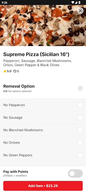 Fresh Mozzarella Pizzeria Screenshot 3