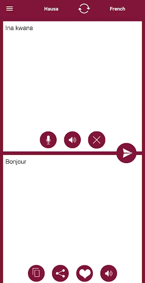 French - Hausa Translator Screenshot 0