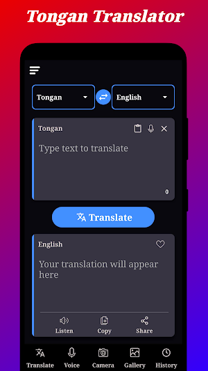Tongan Translator Screenshot 0