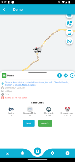 Tracking Auto Seguro Screenshot 2