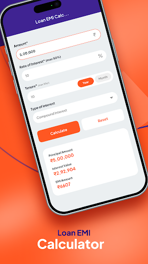 Smart EMI Loan Calculator Screenshot 1