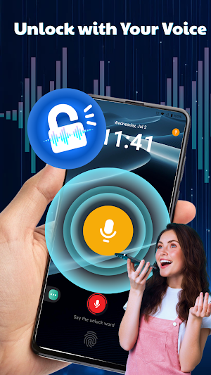 Voice Lock Screen: Phone Lock Screenshot 0