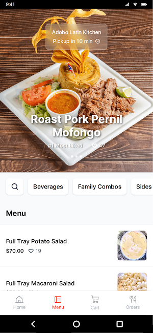Adobo Latin Kitchen Screenshot 1