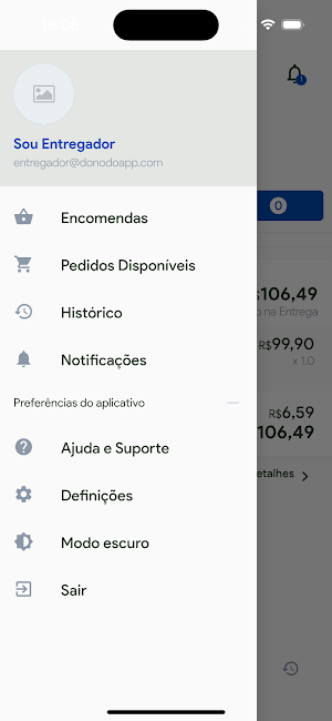 Fornecedor Entregas-Entregador Screenshot 2