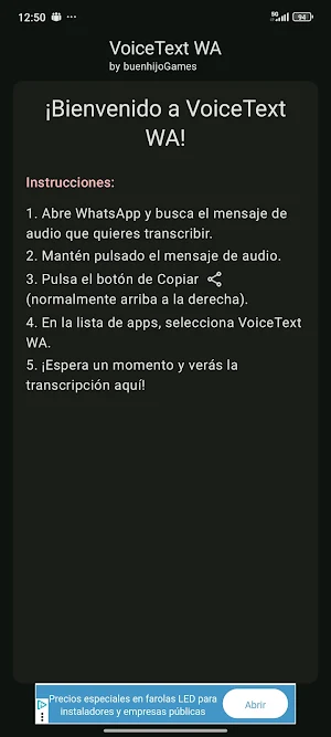 Voz a Texto Screenshot 0