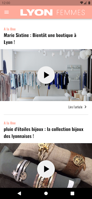 Lyon Femmes Screenshot 3