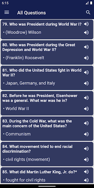 US Citizenship Test 2021 Screenshot 0