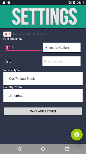 US Toll Gas Pro Calculator - Intl. Trip Calculator Screenshot 2