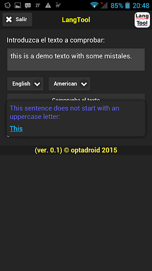 LangTool Screenshot 1