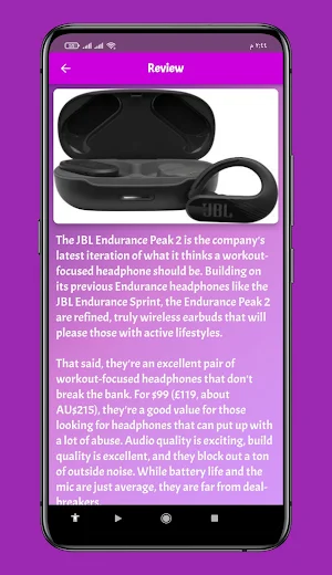 JBL Endurance Peak 2 Guide Screenshot 2