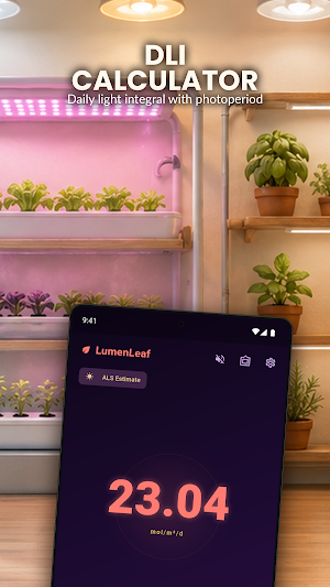 PPFD PAR Meter: Grow Light DLI Screenshot 2