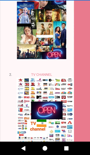 TV and movies Screenshot 1