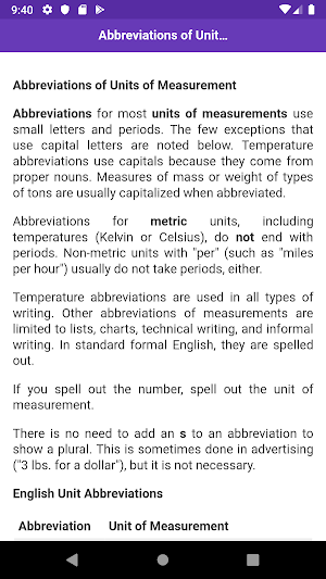 Abbreviations Screenshot 1